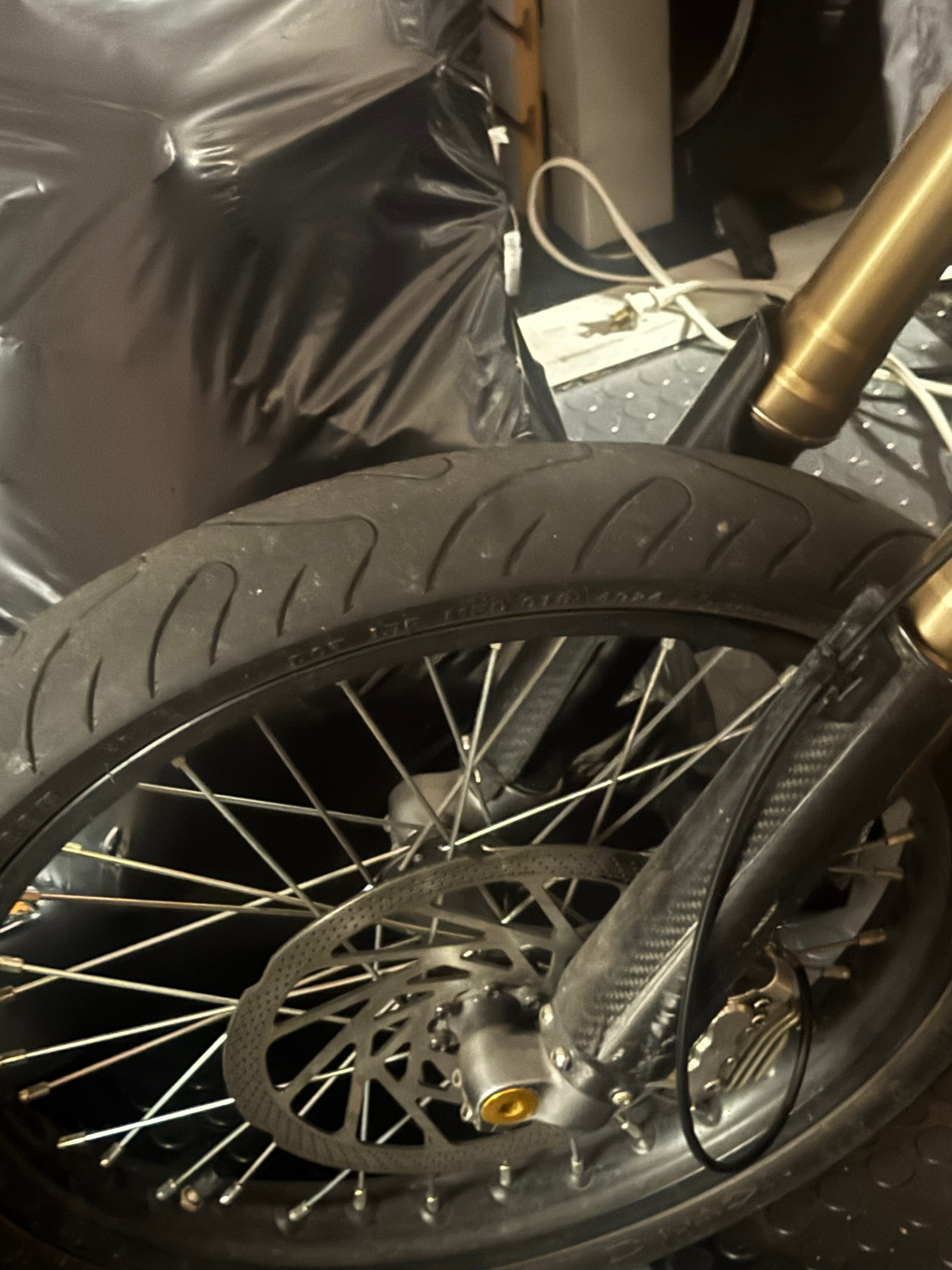 Supermoto wheel set for Surron LBX